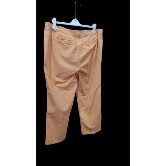Crown & Ivy Curvy Fit Peach Cropped Pants 16W Womens Cotton/Spandex - Picture 2 of 10